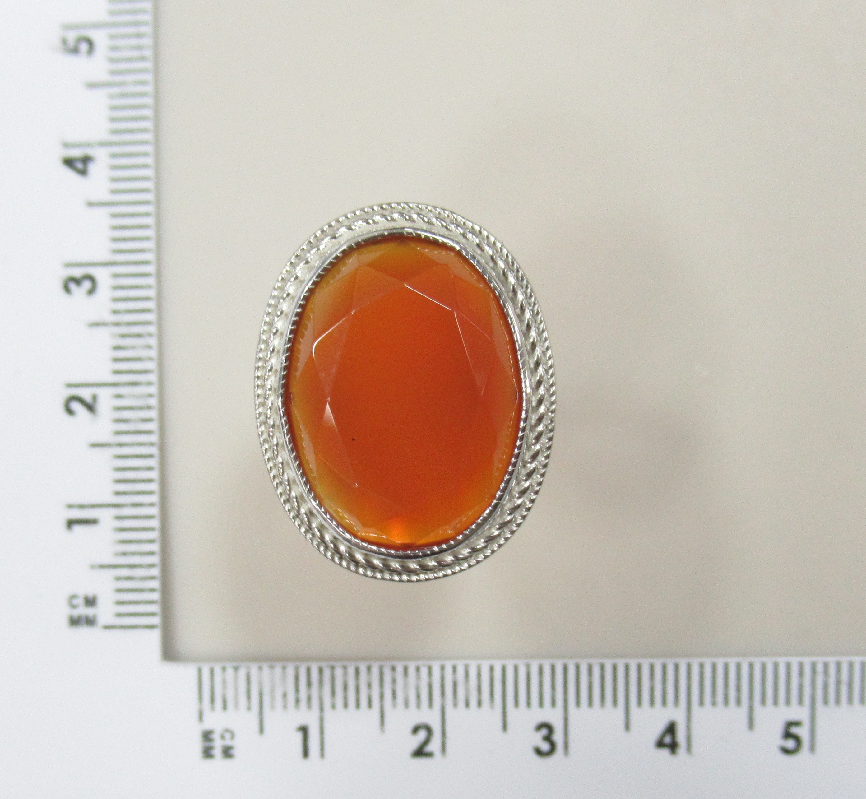 Серебряное кольцо с агатом